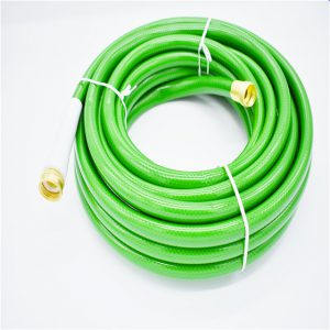 Flexible braided PVC garden hose