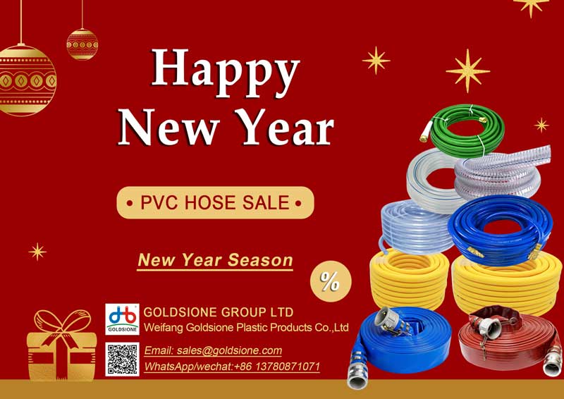 Happy New Year PVC hose sale