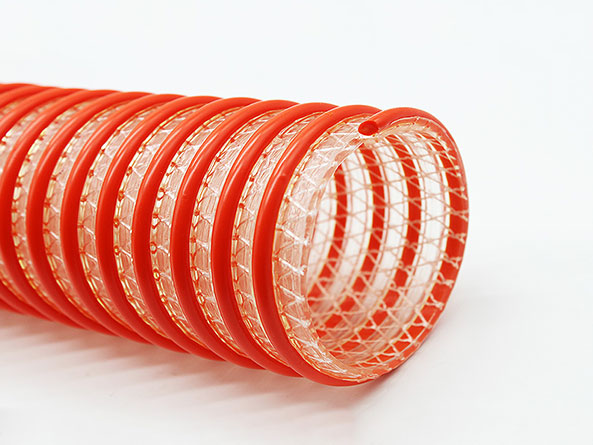 PVC fiber-reinforced plastic spiral suction hose